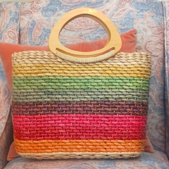 Cappelli Straworld Handbags - Large Cappeli Straw Handbag